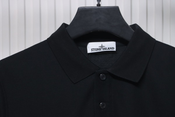 t0ne Island Stone Island Junior Diagonal Fleece Polo T-shirt