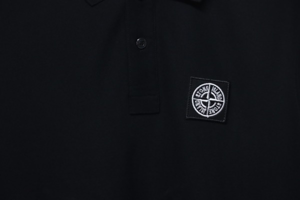 t0ne Island Stone Island Junior Diagonal Fleece Polo T-shirt
