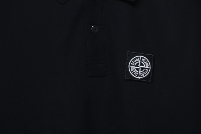 t0ne Island Stone Island Junior Diagonal Fleece Polo T-shirt