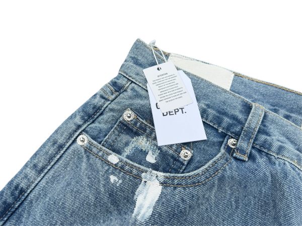 GALLERY.DEPT Distressed Patchwork Flared Jeans