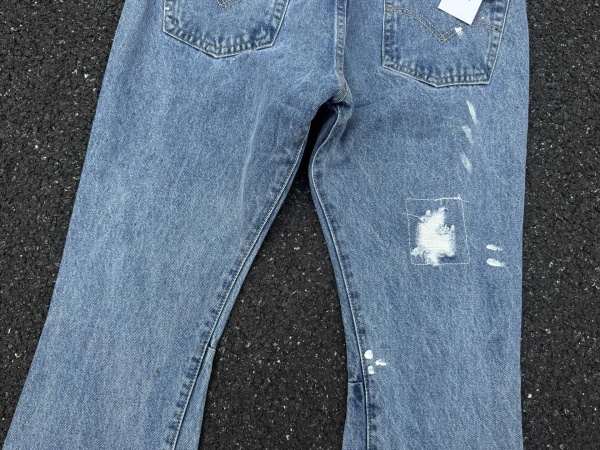 GALLERY.DEPT Distressed Patchwork Flared Jeans