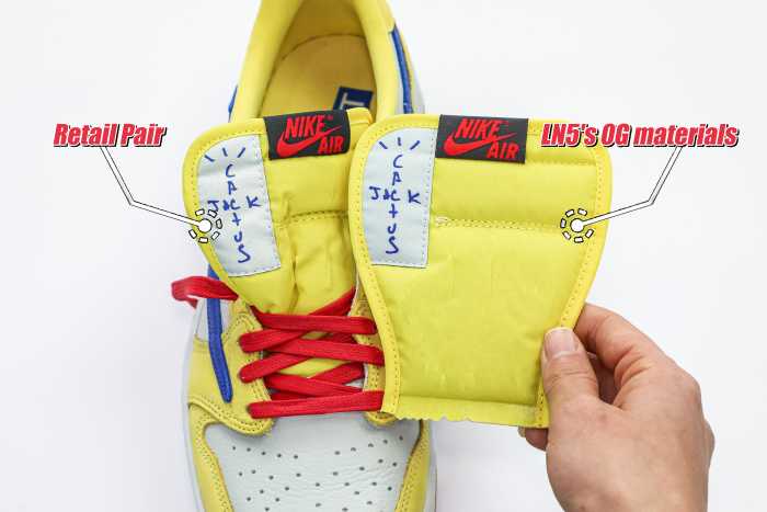 US Warehouse:Travis Scott x Air Jordan 1 Retro Low OG SP “Elkins/Canary Yellow”（A1）