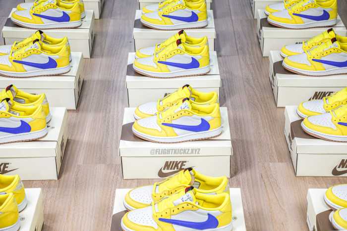US Warehouse:Travis Scott x Air Jordan 1 Retro Low OG SP “Elkins/Canary Yellow”（A1）