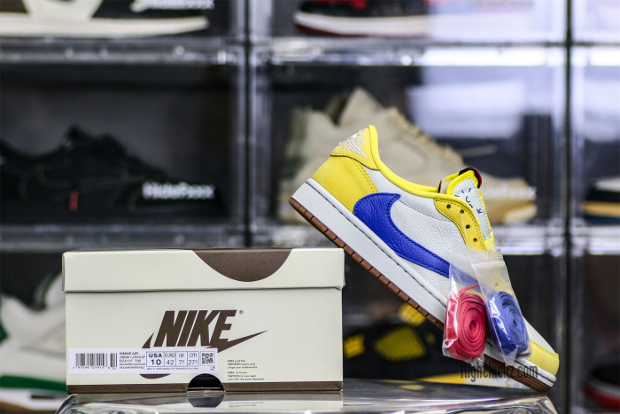 US Warehouse:Travis Scott x Air Jordan 1 Retro Low OG SP “Elkins/Canary Yellow”（A1）