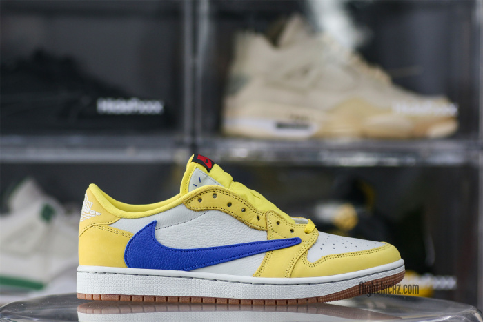 US Warehouse:Travis Scott x Air Jordan 1 Retro Low OG SP “Elkins/Canary Yellow”（A1）