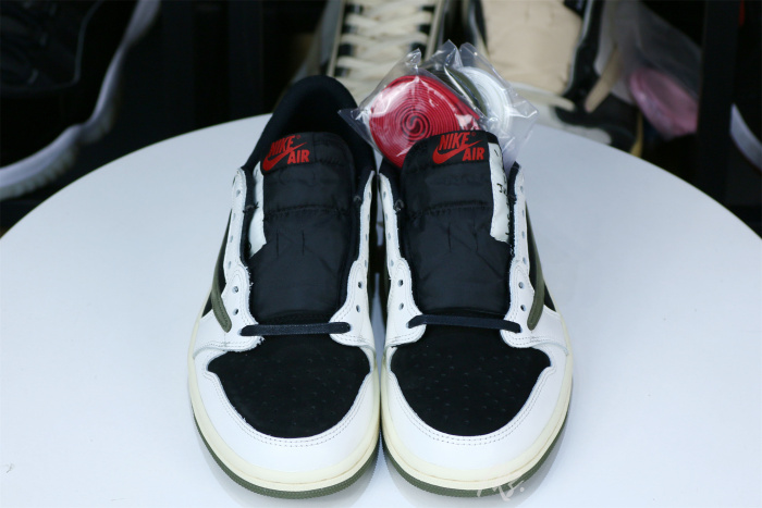 US Warehouse: Travis Scott x Air Jordan 1 Low OG SP WMNS Olive （A1）