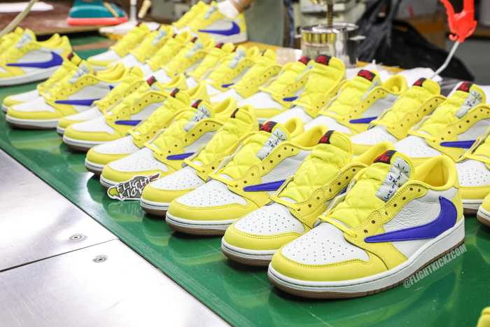 US Warehouse:Travis Scott x Air Jordan 1 Retro Low OG SP “Elkins/Canary Yellow”（A1）