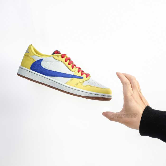 US Warehouse:Travis Scott x Air Jordan 1 Retro Low OG SP “Elkins/Canary Yellow”（A1）