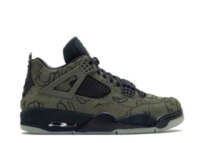 US Warehouse: Kaws X Air Jordan 4 Retro Green Sample（A1）