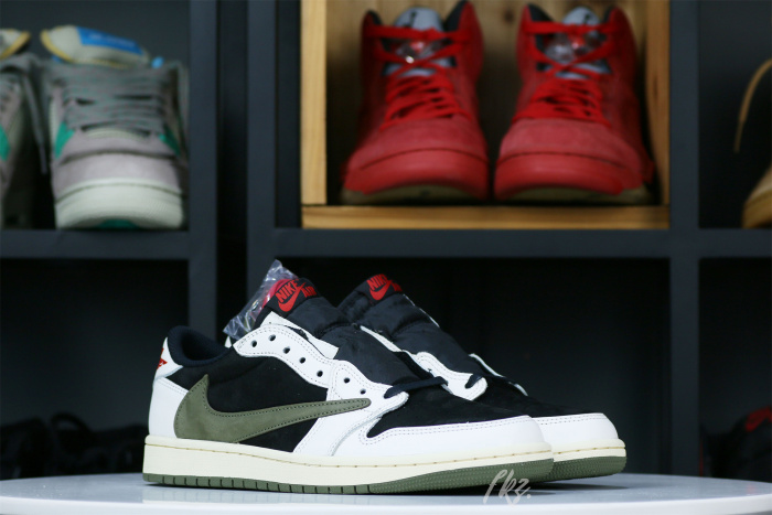 US Warehouse: Travis Scott x Air Jordan 1 Low OG SP WMNS Olive （A1）