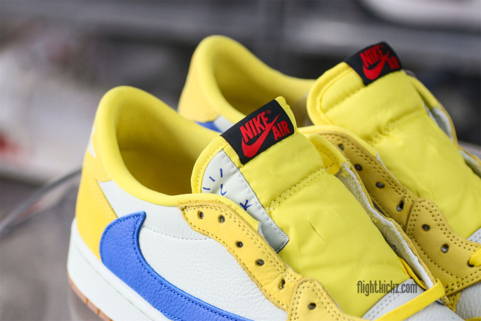 US Warehouse:Travis Scott x Air Jordan 1 Retro Low OG SP “Elkins/Canary Yellow”（A1）
