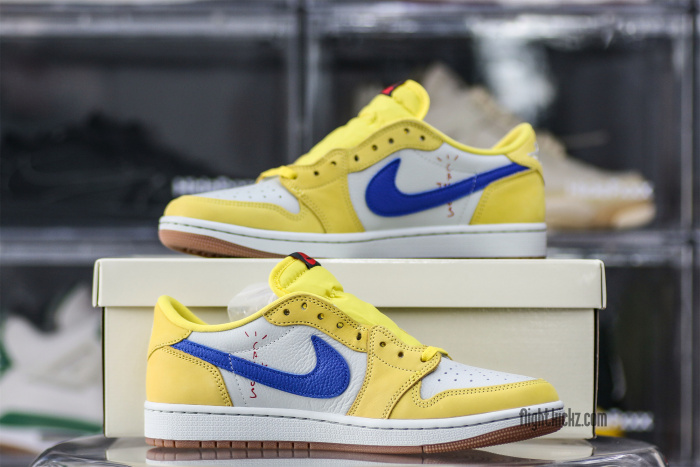 US Warehouse:Travis Scott x Air Jordan 1 Retro Low OG SP “Elkins/Canary Yellow”（A1）