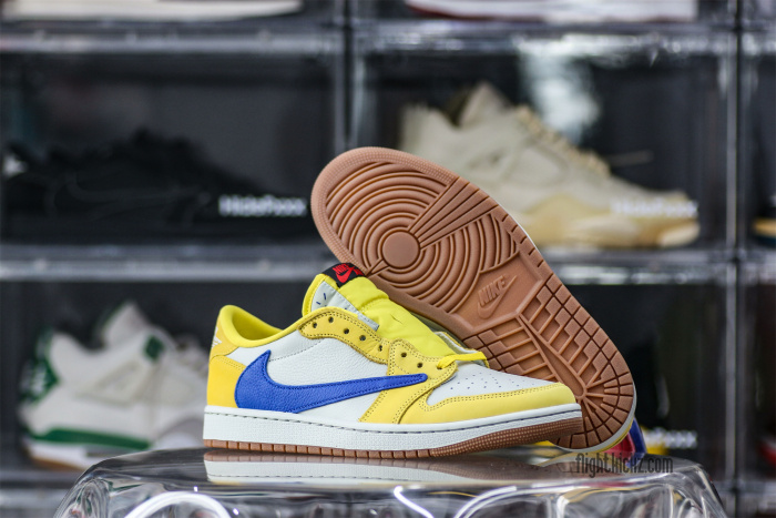 US Warehouse:Travis Scott x Air Jordan 1 Retro Low OG SP “Elkins/Canary Yellow”（A1）