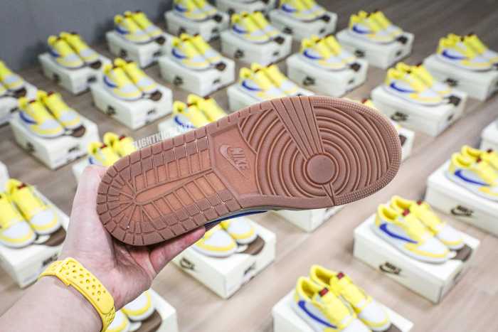 US Warehouse:Travis Scott x Air Jordan 1 Retro Low OG SP “Elkins/Canary Yellow”（A1）