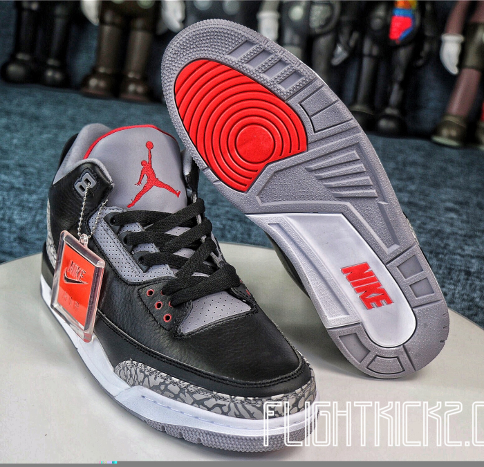 US Warehouse: Air Jordan 3 OG Black Cement 2018 (LN5 A1 batch)