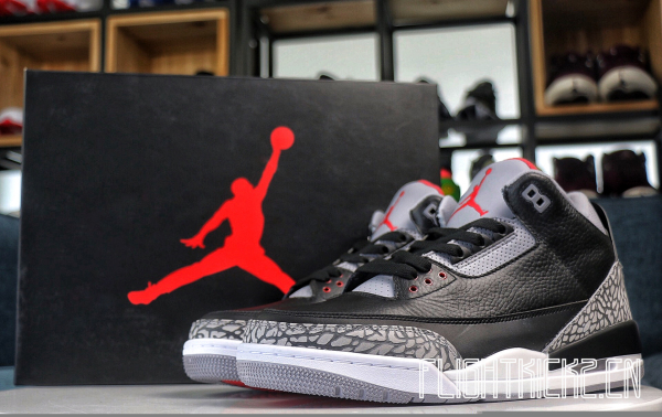 US Warehouse: Air Jordan 3 OG Black Cement 2018 (LN5 A1 batch)