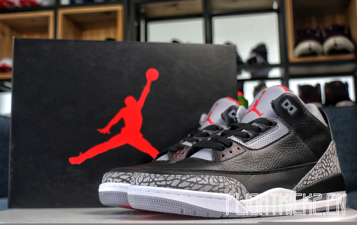 US Warehouse: Air Jordan 3 OG Black Cement 2018 (LN5 A1 batch)