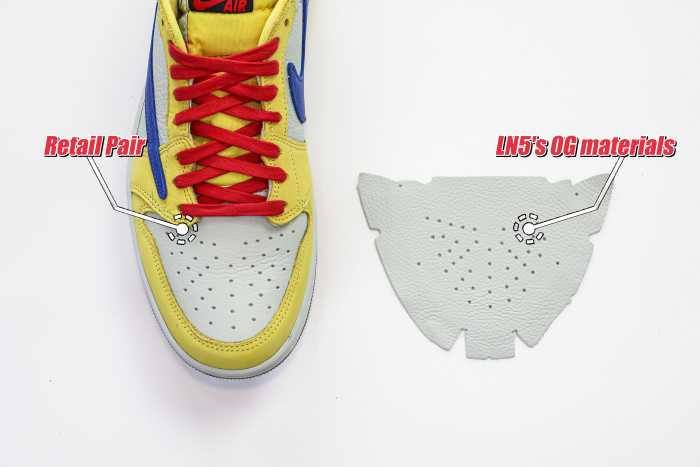 US Warehouse:Travis Scott x Air Jordan 1 Retro Low OG SP “Elkins/Canary Yellow”（A1）