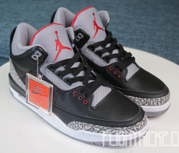 US Warehouse: Air Jordan 3 OG Black Cement 2018 (LN5 A1 batch)
