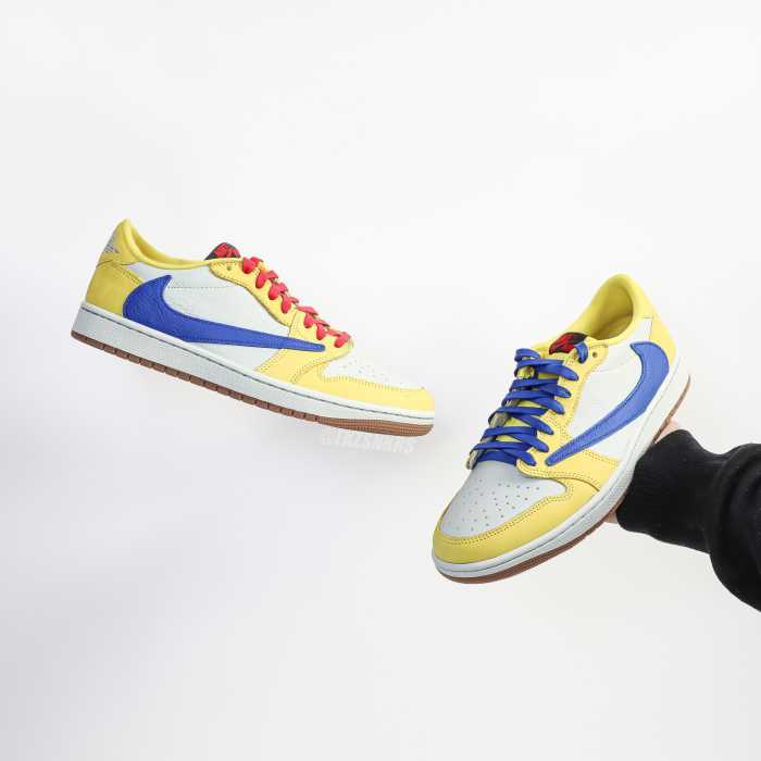US Warehouse:Travis Scott x Air Jordan 1 Retro Low OG SP “Elkins/Canary Yellow”（A1）
