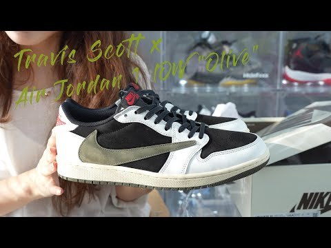 US Warehouse: Travis Scott x Air Jordan 1 Low OG SP WMNS Olive （A1）
