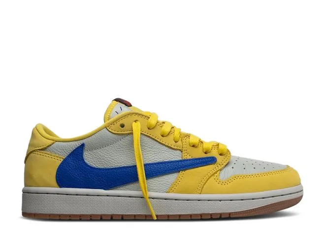 US Warehouse:Travis Scott x Air Jordan 1 Retro Low OG SP “Elkins/Canary Yellow” (LN5 A1 batch)