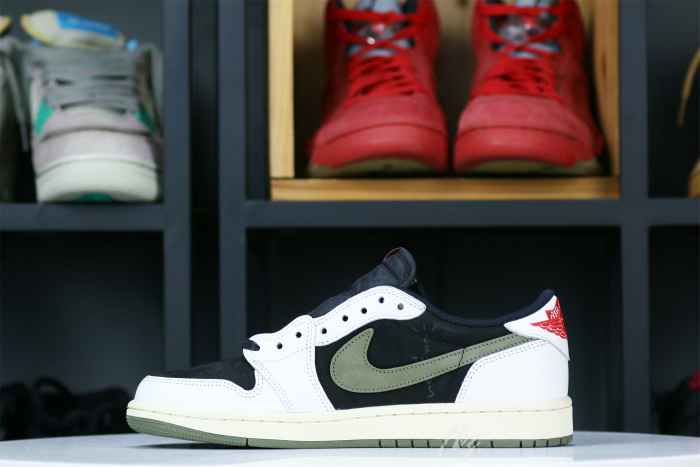 US Warehouse: Travis Scott x Air Jordan 1 Low OG SP WMNS Olive （A1）