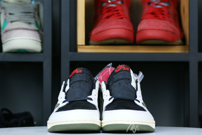 US Warehouse: Travis Scott x Air Jordan 1 Low OG SP WMNS Olive （A1）