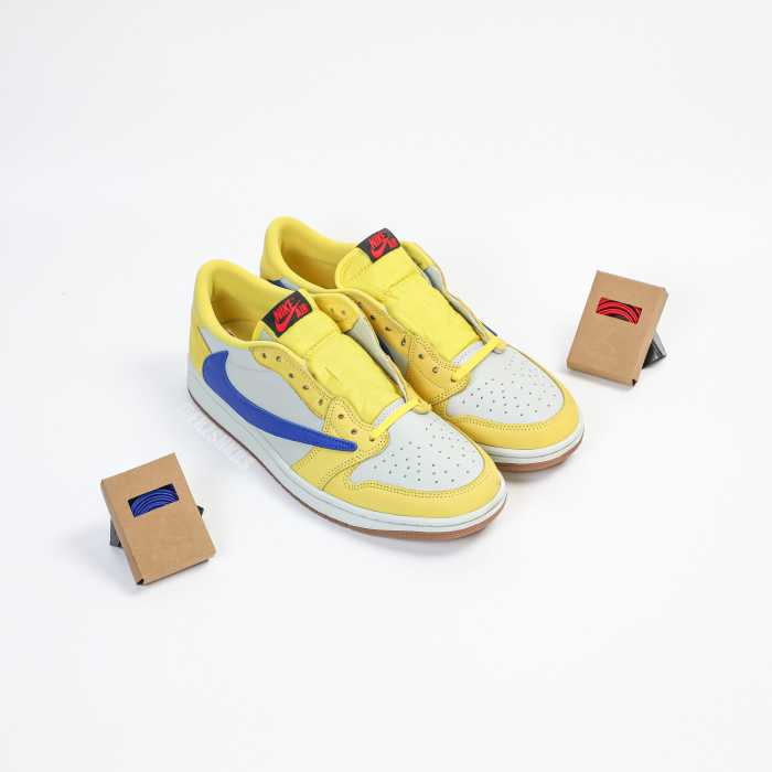 US Warehouse:Travis Scott x Air Jordan 1 Retro Low OG SP “Elkins/Canary Yellow”（A1）