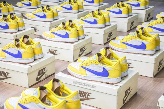US Warehouse:Travis Scott x Air Jordan 1 Retro Low OG SP “Elkins/Canary Yellow”（A1）