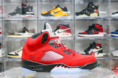 Air Jordan 5 Retro Raging Bull Red Suede