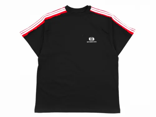Balanciag@ Unity Sports Icon T-Shirt Oversized in faded black and white Tee