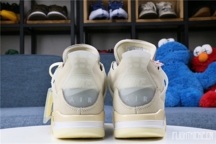 US Warehouse:Off White x Air Jordan 4 Sail 2020 ( A1)