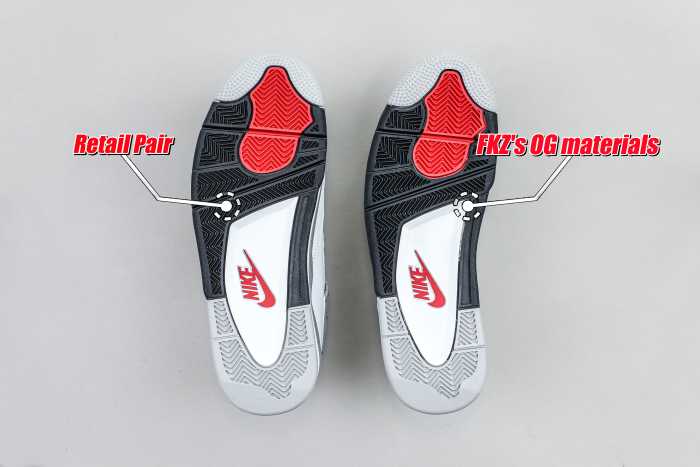 US Warehouse:Air Jordan 4 Retro OG 'White Cement' 2025 ( A1)