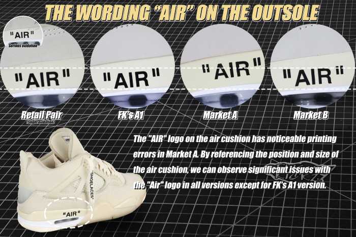 US Warehouse:Off White x Air Jordan 4 Sail 2020 ( A1)