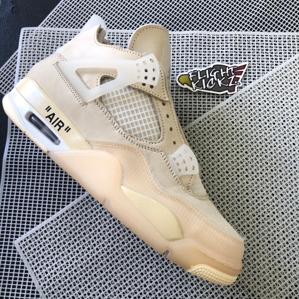 US Warehouse:Off White x Air Jordan 4 Sail 2020 ( A1)