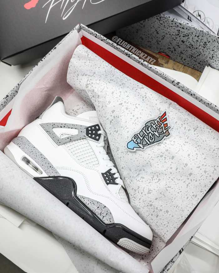 US Warehouse:Air Jordan 4 Retro OG 'White Cement' 2025 ( A1)