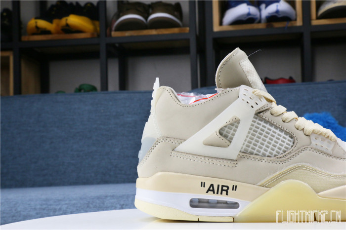 US Warehouse:Off White x Air Jordan 4 Sail 2020 ( A1)