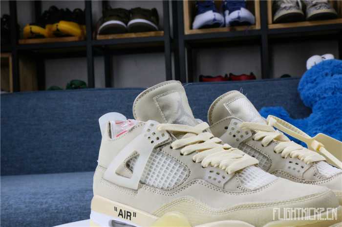 US Warehouse:Off White x Air Jordan 4 Sail 2020 ( A1)