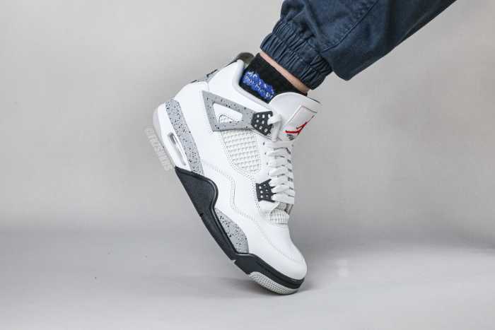 US Warehouse:Air Jordan 4 Retro OG 'White Cement' 2025 ( A1)