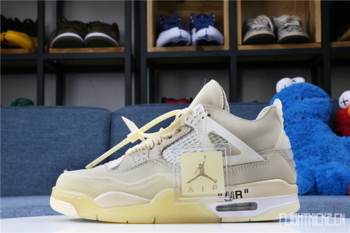 US Warehouse:Off White x Air Jordan 4 Sail 2020 ( A1)