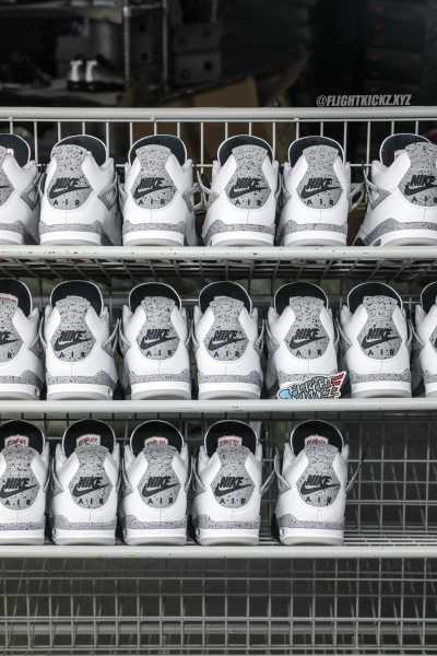 US Warehouse:Air Jordan 4 Retro OG 'White Cement' 2025 ( A1)