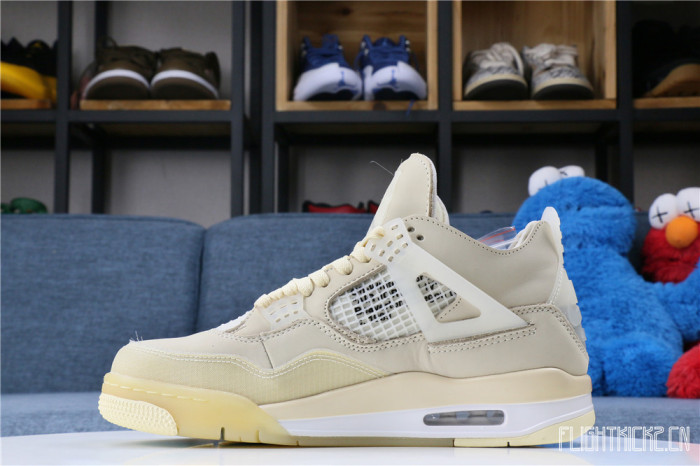 US Warehouse:Off White x Air Jordan 4 Sail 2020 ( A1)