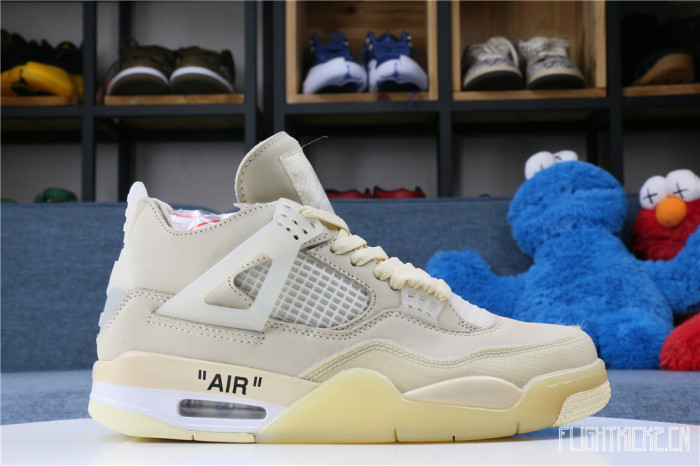 US Warehouse:Off White x Air Jordan 4 Sail 2020 ( A1)