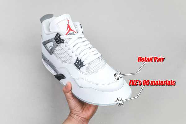 US Warehouse:Air Jordan 4 Retro OG 'White Cement' 2025 ( A1)