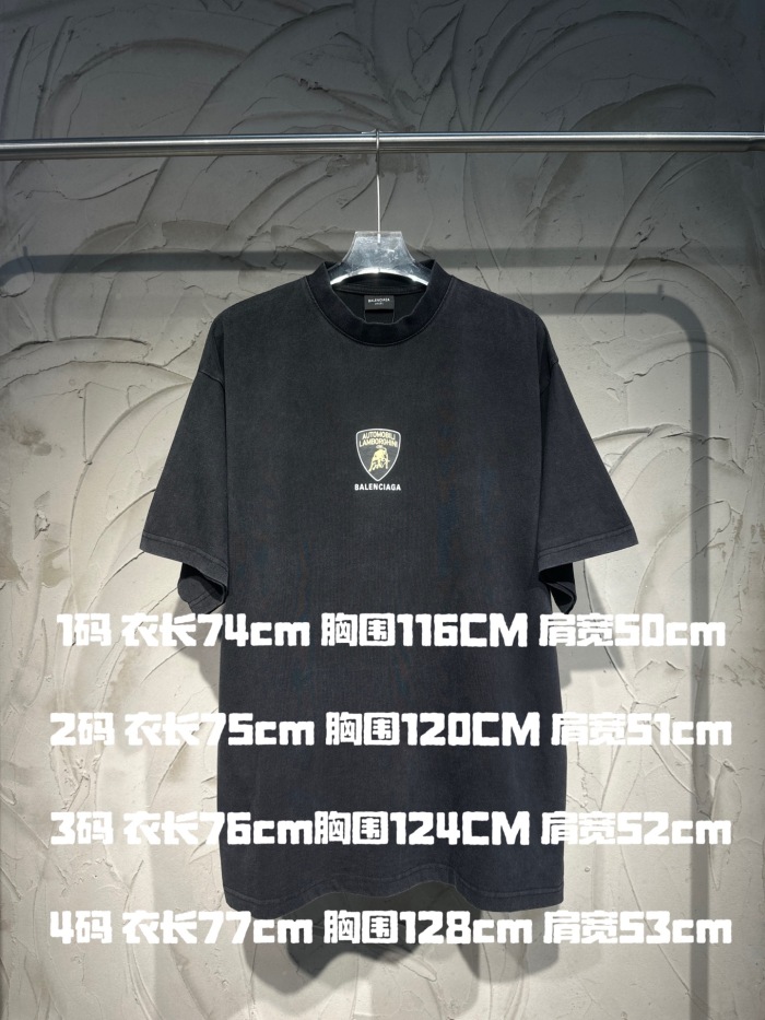 Balenciag@ x Automobili L@mborghini Oversized Tee
