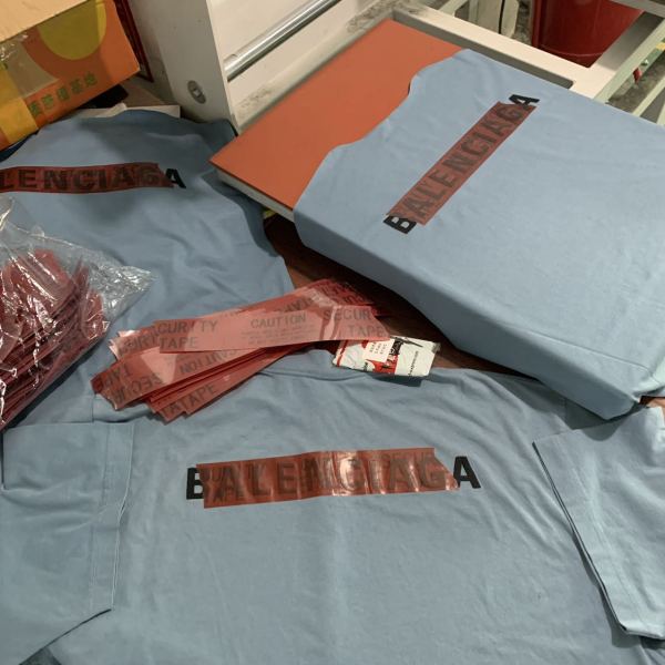 Balanciag@ Embroidery Adhesive Tee