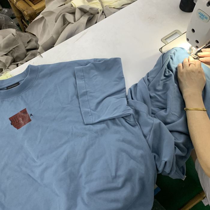 Balanciag@ Embroidery Adhesive Tee