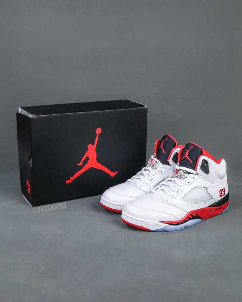 Air Jordan 5 Fire Red Black Tongue 2025 （A1）