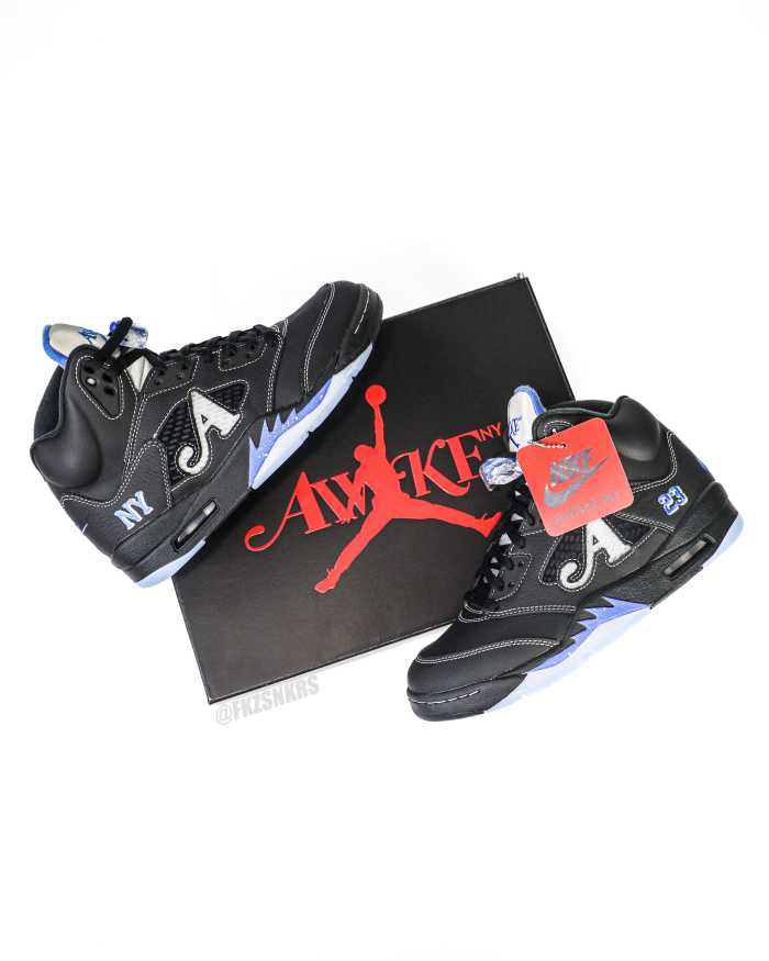 Awake NY x Air Jordan 5  Racer Black  2025 （A1）